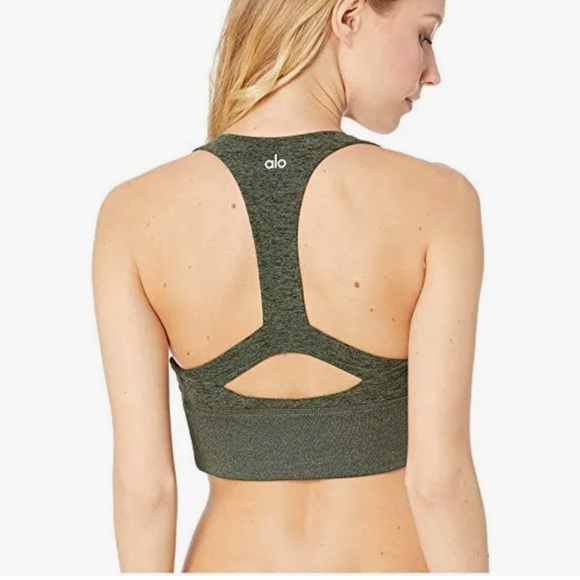 ALO Yoga Other - ALO Yoga Women’s Sports Bra Alosoft Serenity Sports Bra Hunter Heather size XS